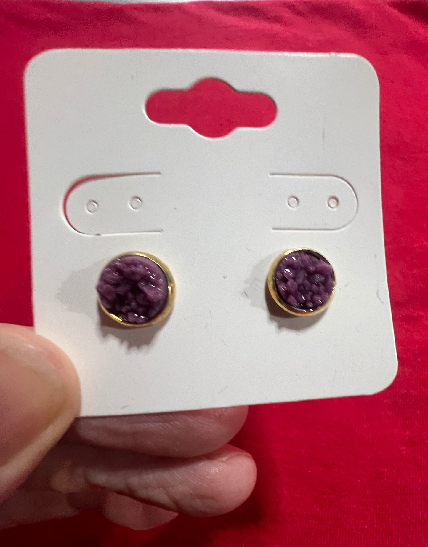 In stock earrings 8mm