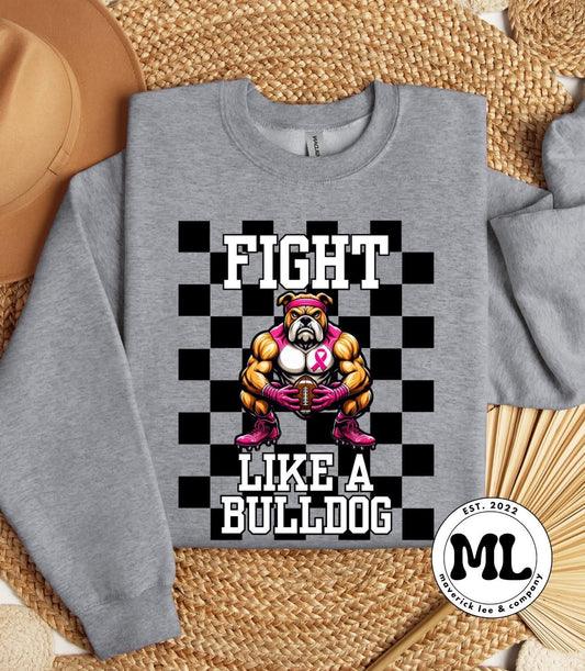 Fight like a bulldog pink