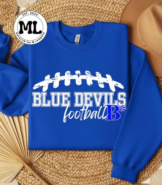 Brookville blue Devils football laces