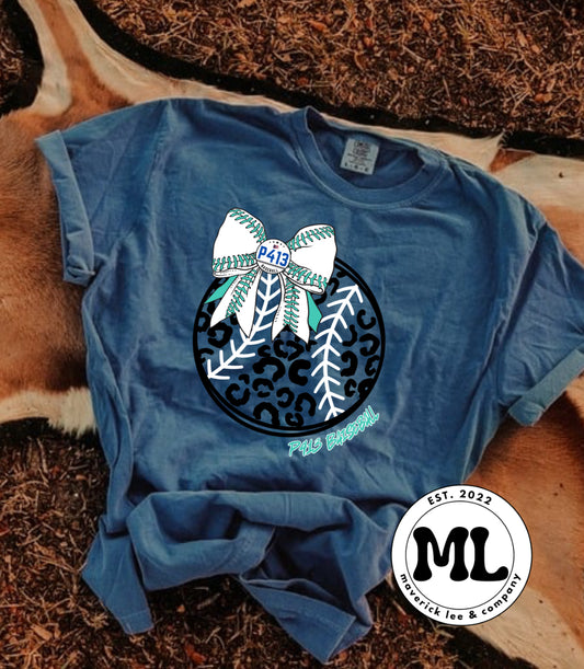 P413 - cheetah baseball bow