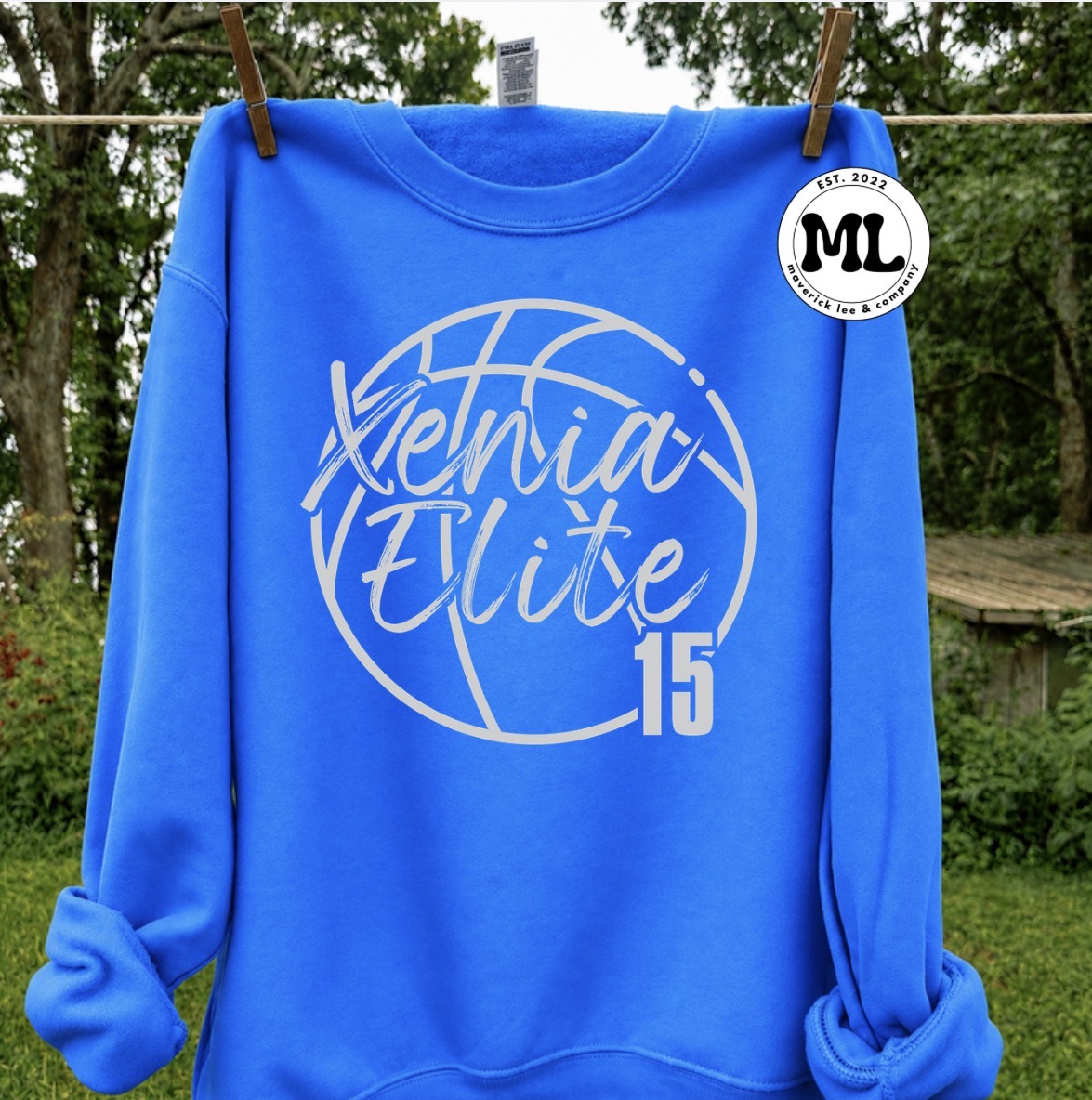 Xenia elite basketball custom number