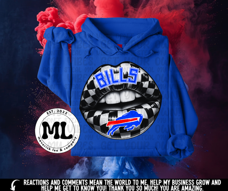 Checkered lips football collection