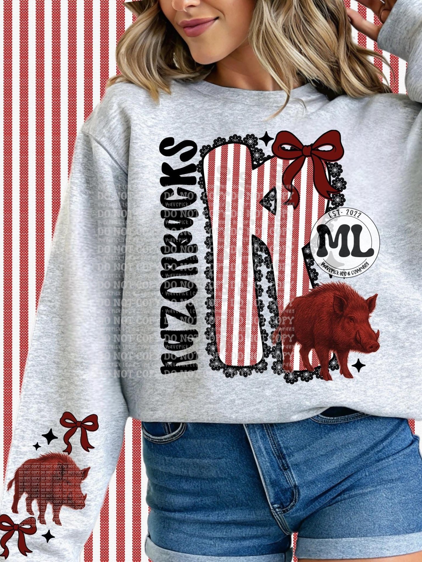 Seersucker football with sleeve collection