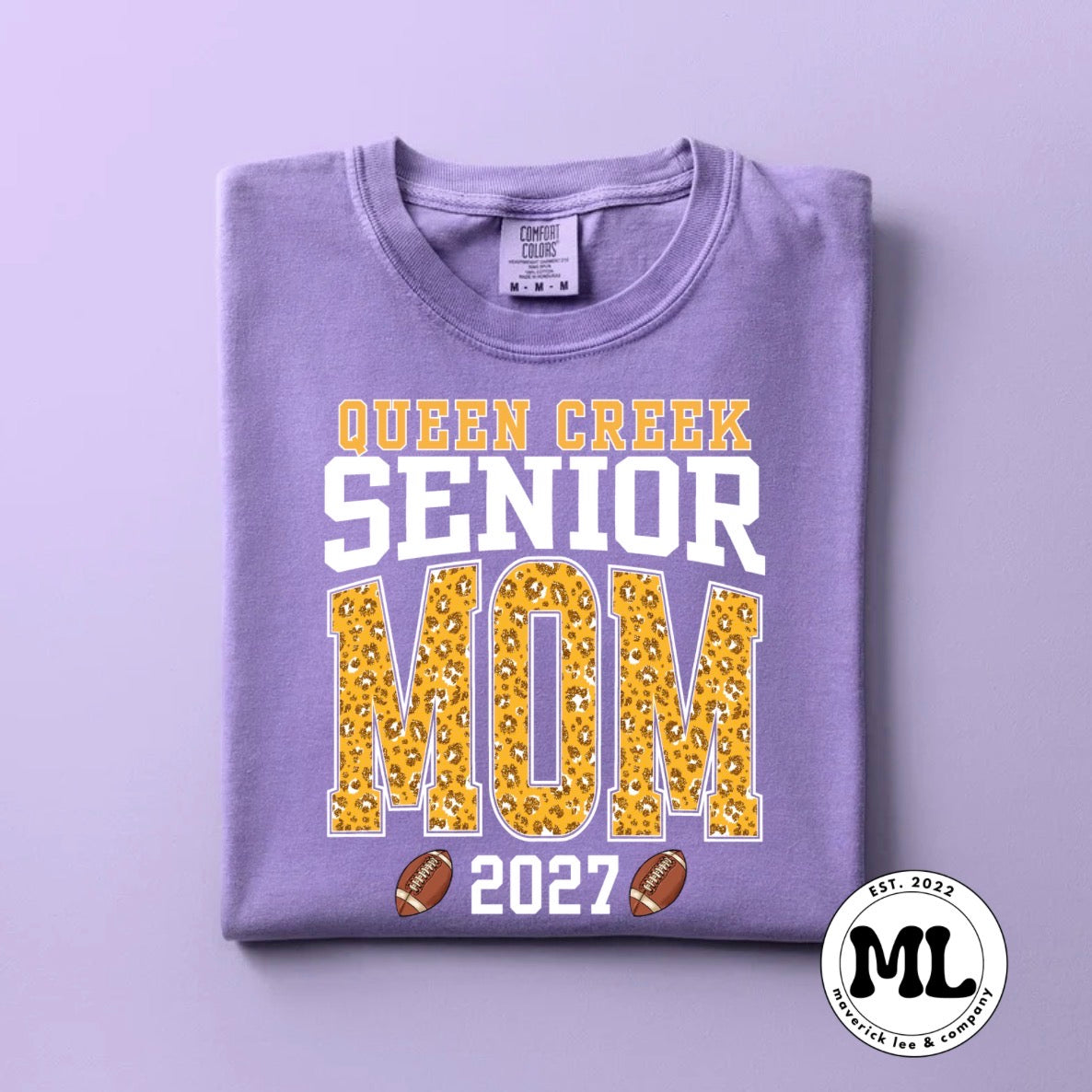 Queen creek mom cheetah yellow - 2027 football senior
