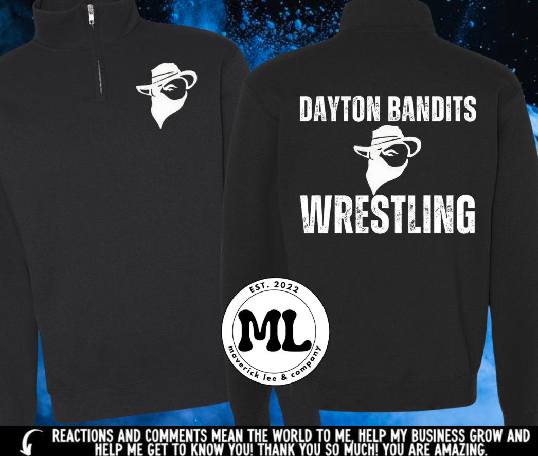 Dayton bandits front pocket and back logo