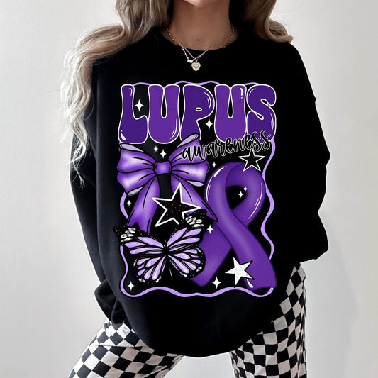 Lupus awareness with white details