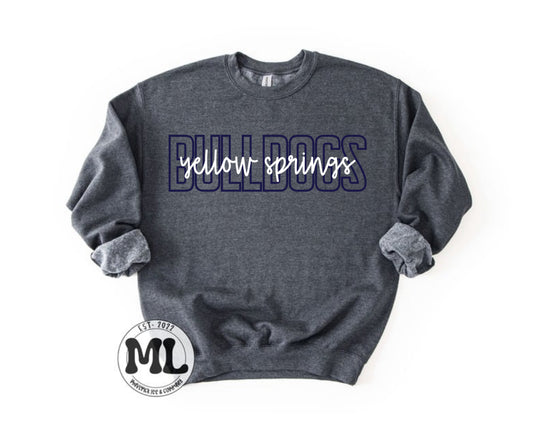 Yellow Springs Bulldogs - outline