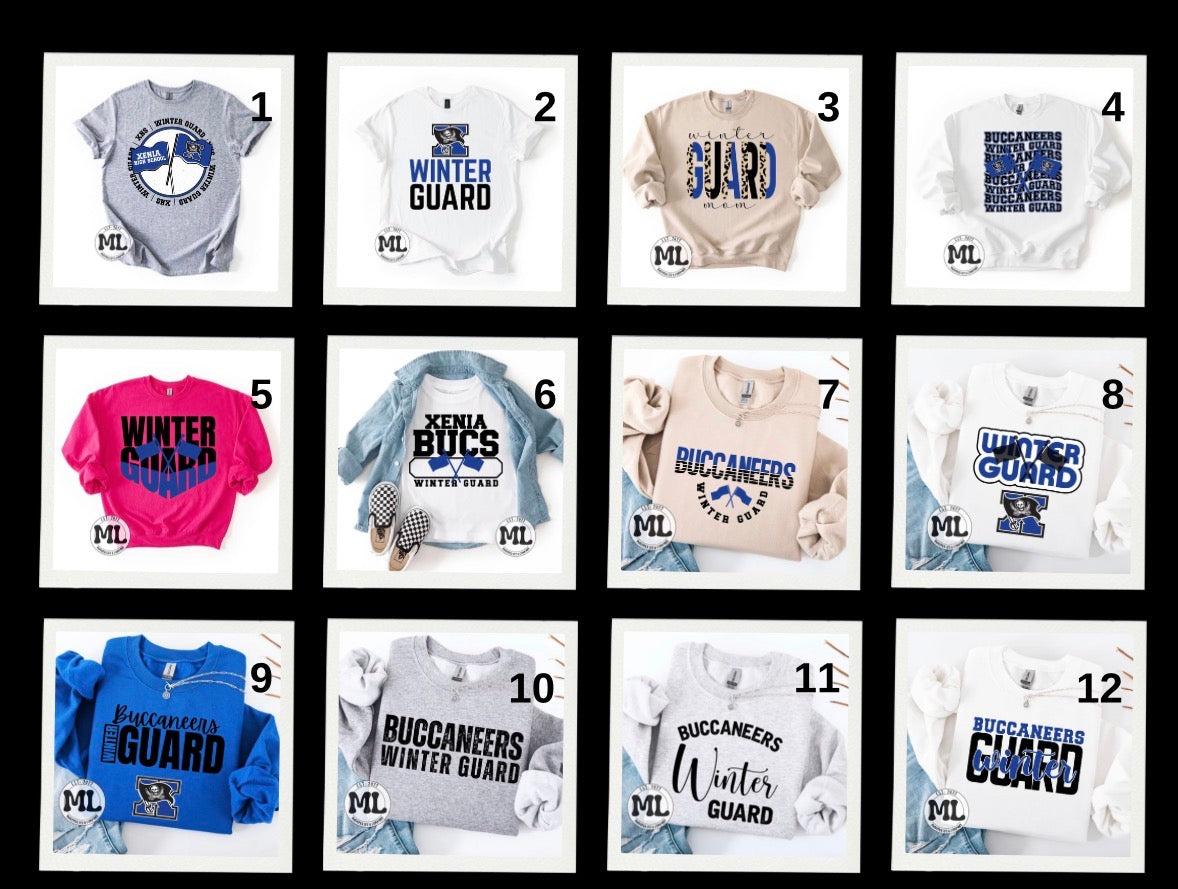 Xenia Buccaneers winter guard collection