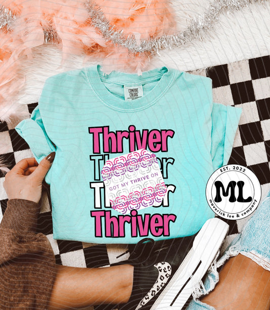 Thrive pink + black