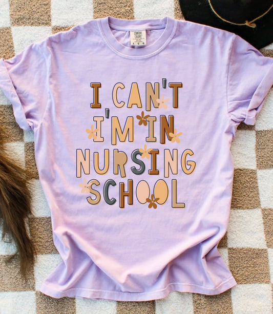 I can’t I’m in nursing school