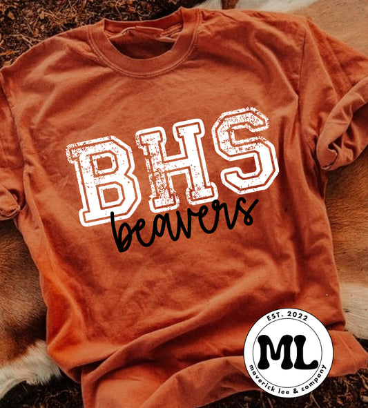 Beavercreek Beavers BHS distressed
