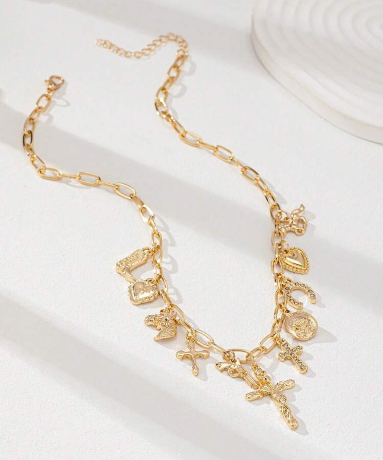 Christian Cowgirl Charm Necklace - Western Cross Charm Necklace - Christian Jewelry - Christian Gift - Christian Apparel - Charm Necklace