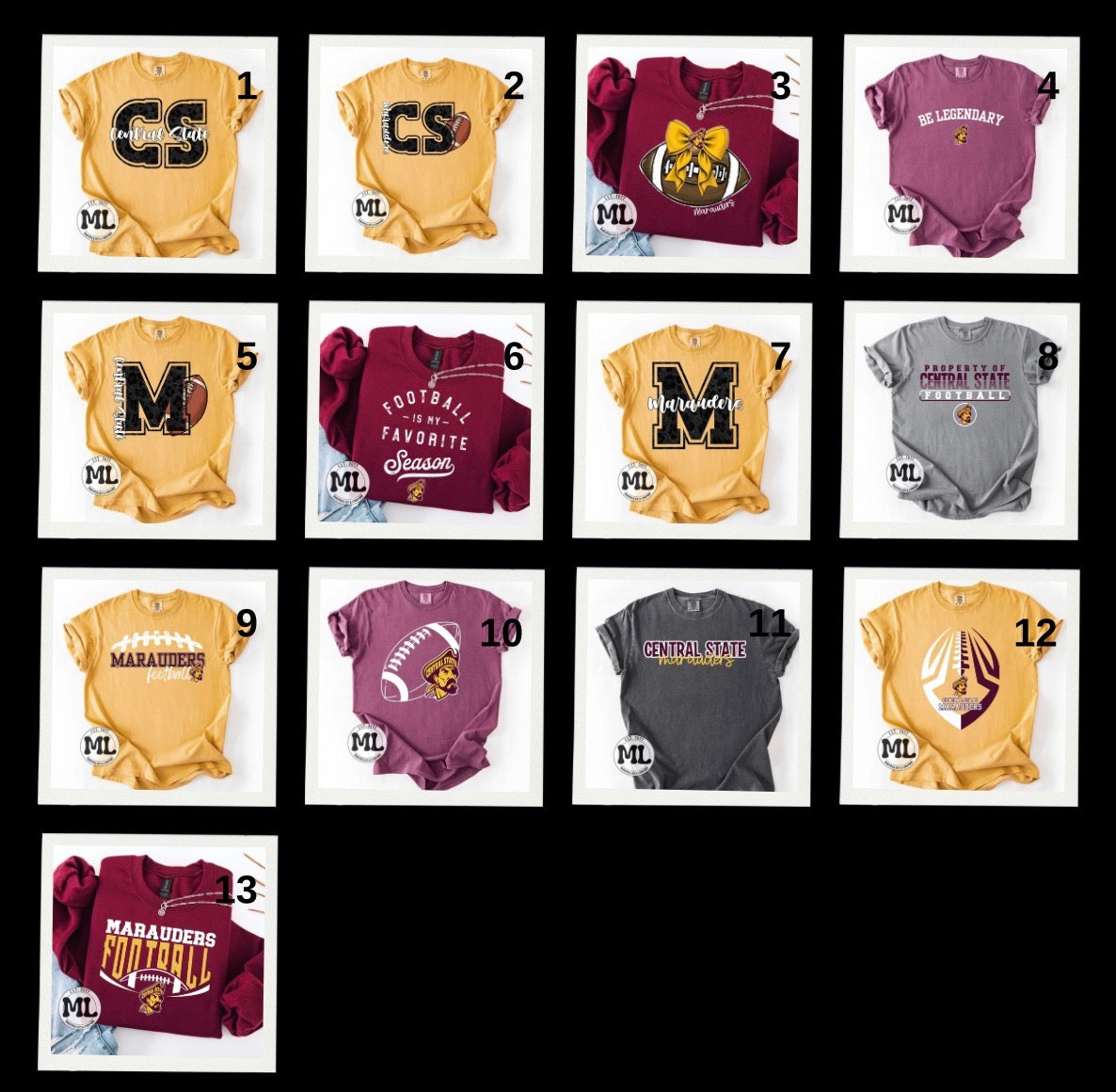 Central State University football collection