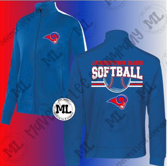 Jamestown Rams softball jacket 2