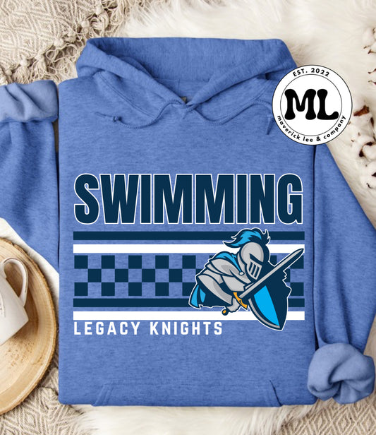 Legacy swimming multi colored checker