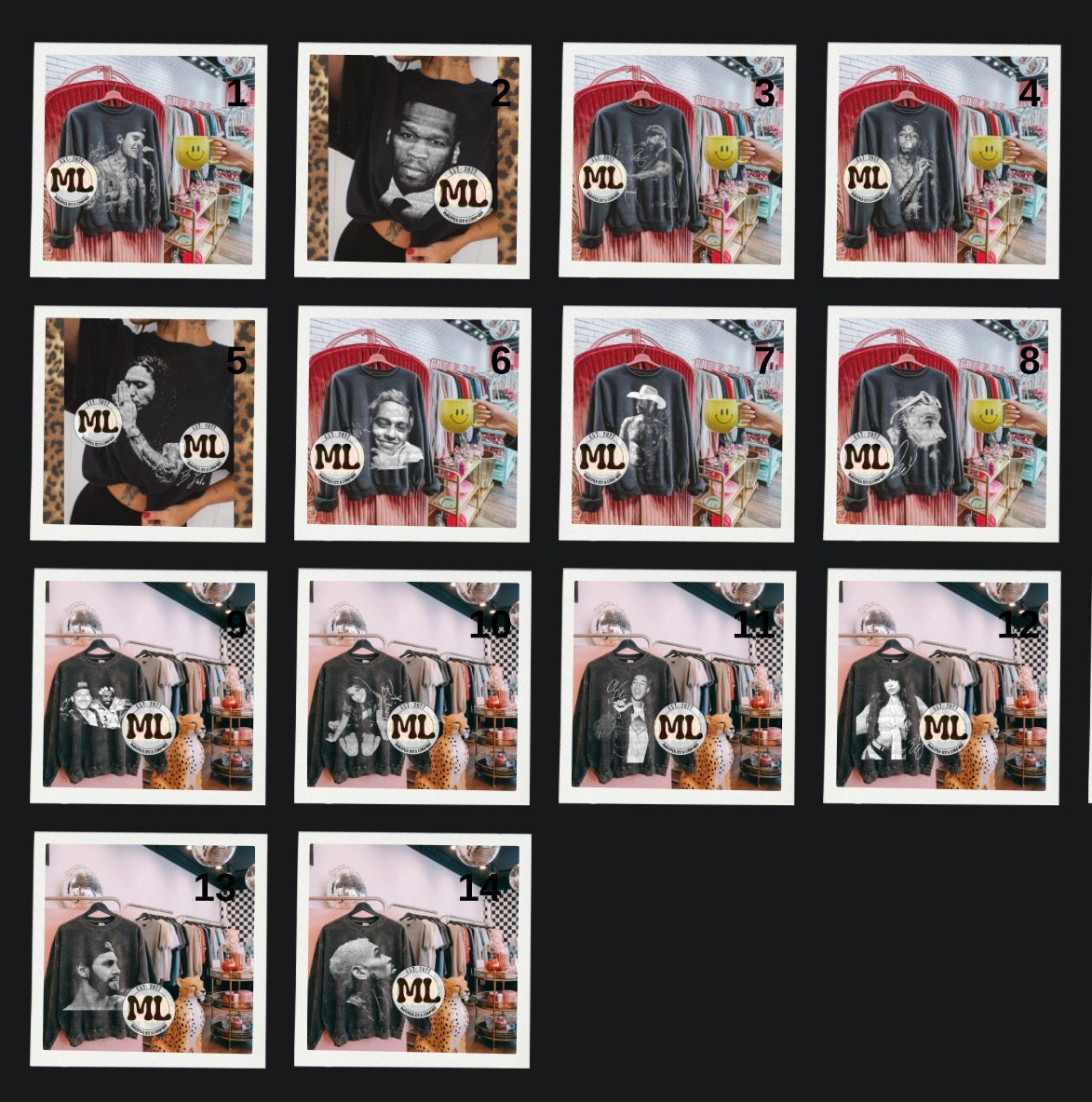 Halftone Collection - only on dark garments