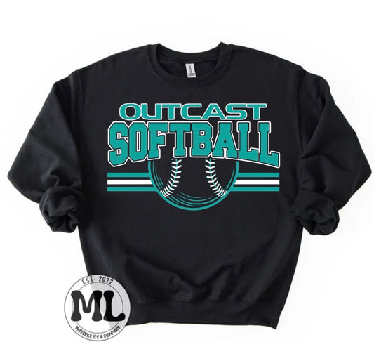Outcast softball - lines