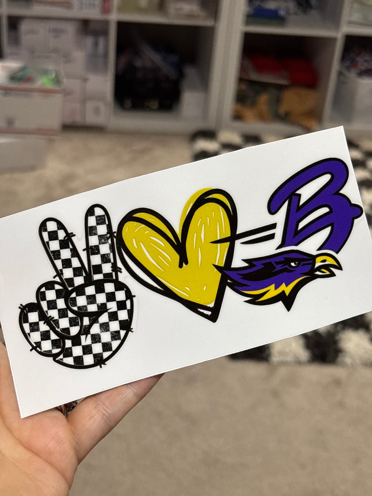 6 inch car decal in stock
