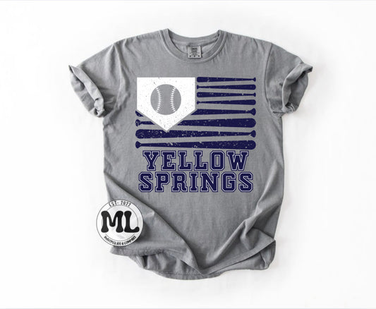 Yellow Springs Bulldogs - baseball flag ￼