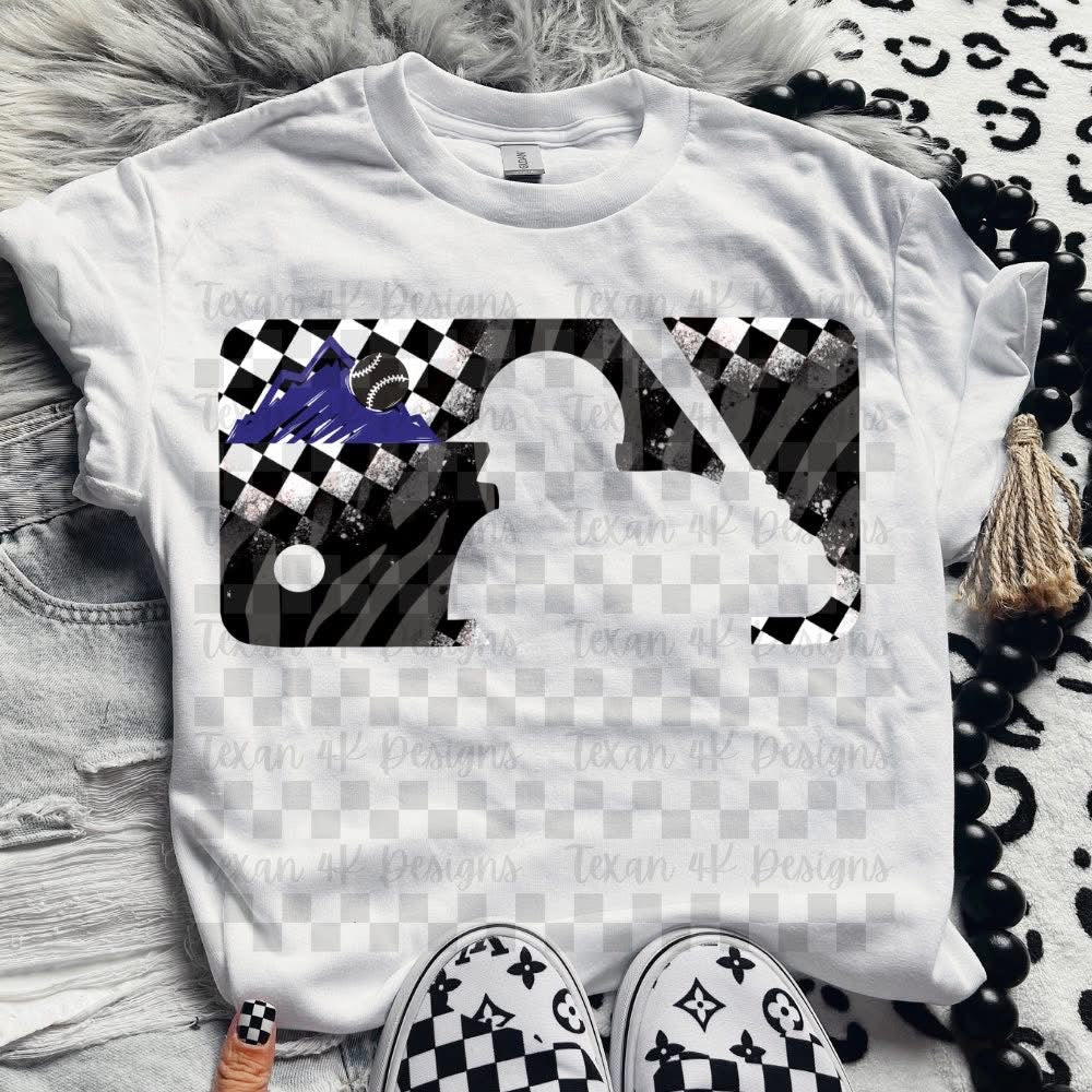 Zebra and checkered baseball collection