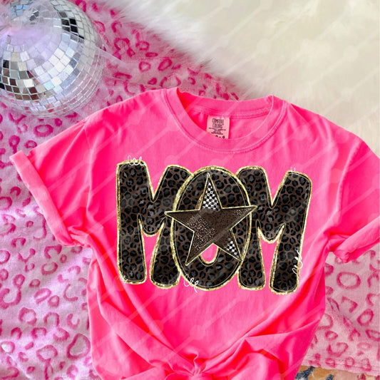 Mom stars with cheetah /gold