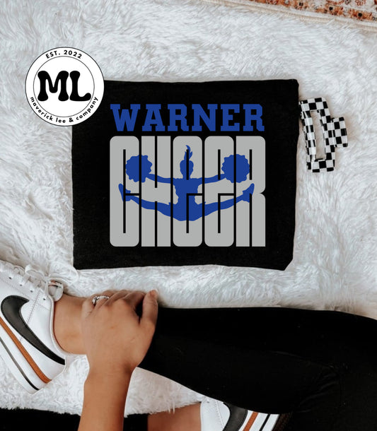 Warner cheer toe touch