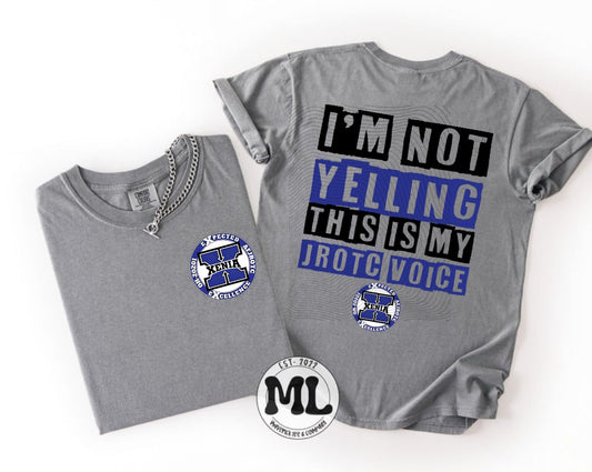 Xenia JROTC - front and back I’m not yelling