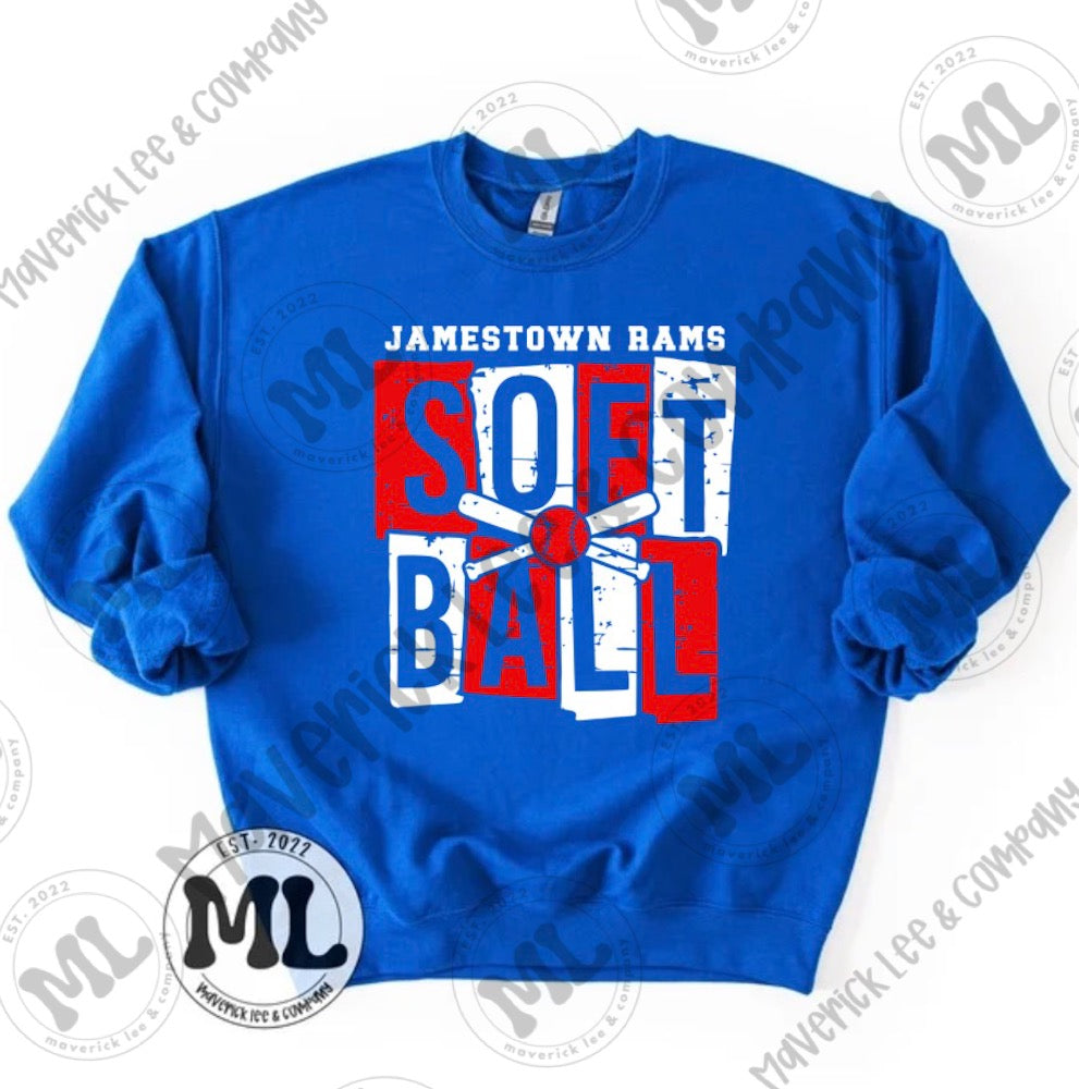 Jamestown Rams softball collection
