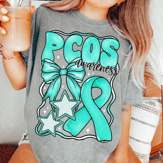 PCOS awareness - white