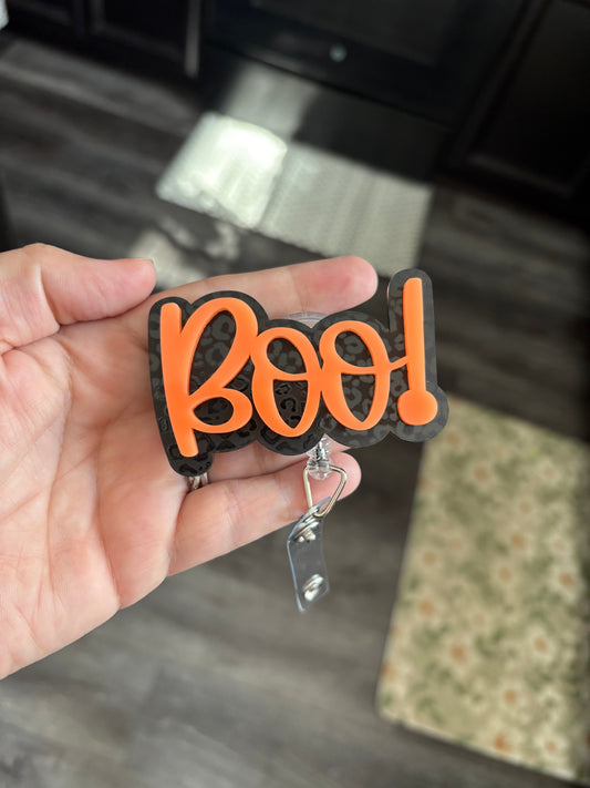 Boo! badge + reel in stock