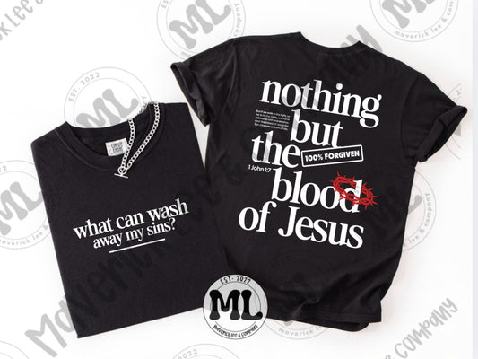 Nothing but the blood of Jesus - white