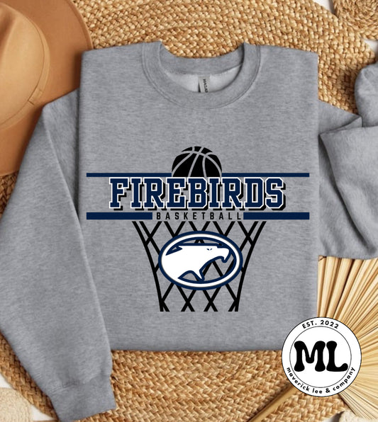 Fairmont Firebirds all sports basketball black