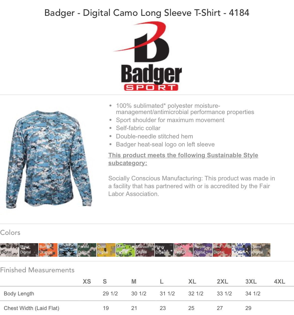 Greene county shooting sports long sleeve digital camo