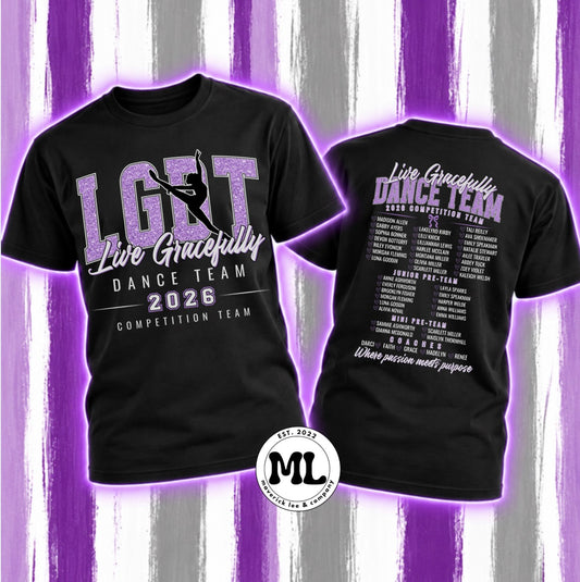 Live Gracefully Required Dance Team 26/27 Tee
