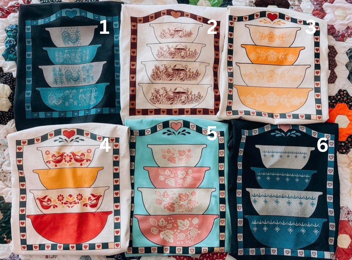 Thrifted vintage dishes collection