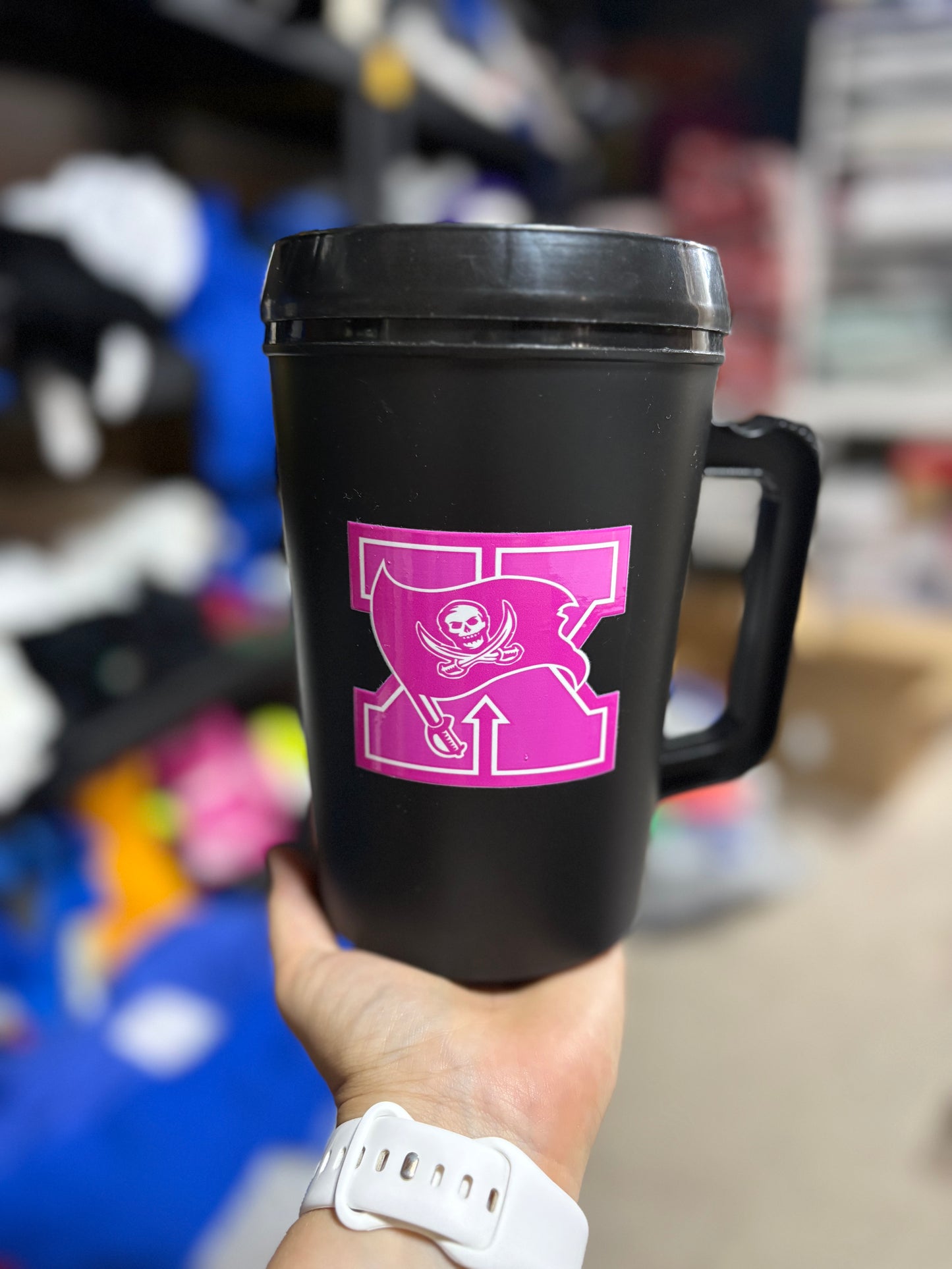Pink Xenia - 24oz hip sipega trucker mug - in stock