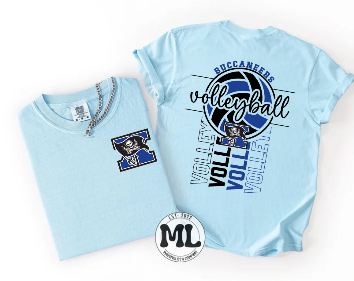 Xenia Volleyball multi front and back