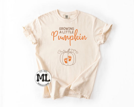 Growing a little pumpkin