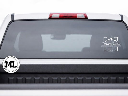 Thriving sisters car decal