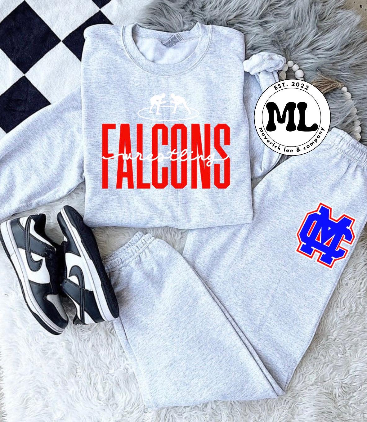 jogger set - Clinton-Massie wrestling
