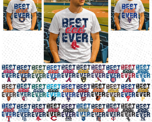 Best dad ever baseball