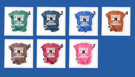 Proud football mom collection