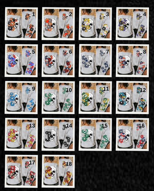 Pro skull floral