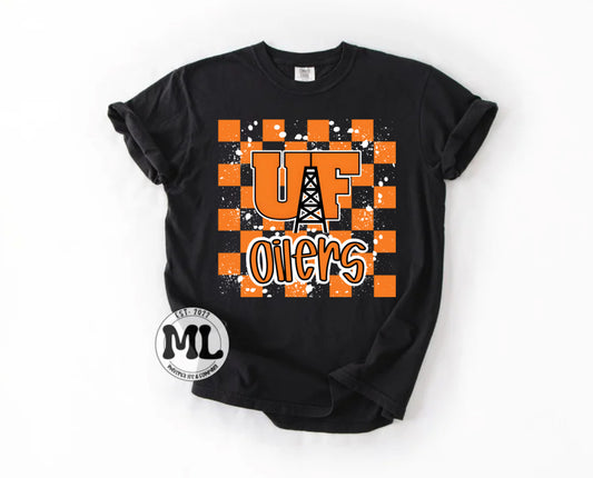 Findlay Oilers - checkered splash