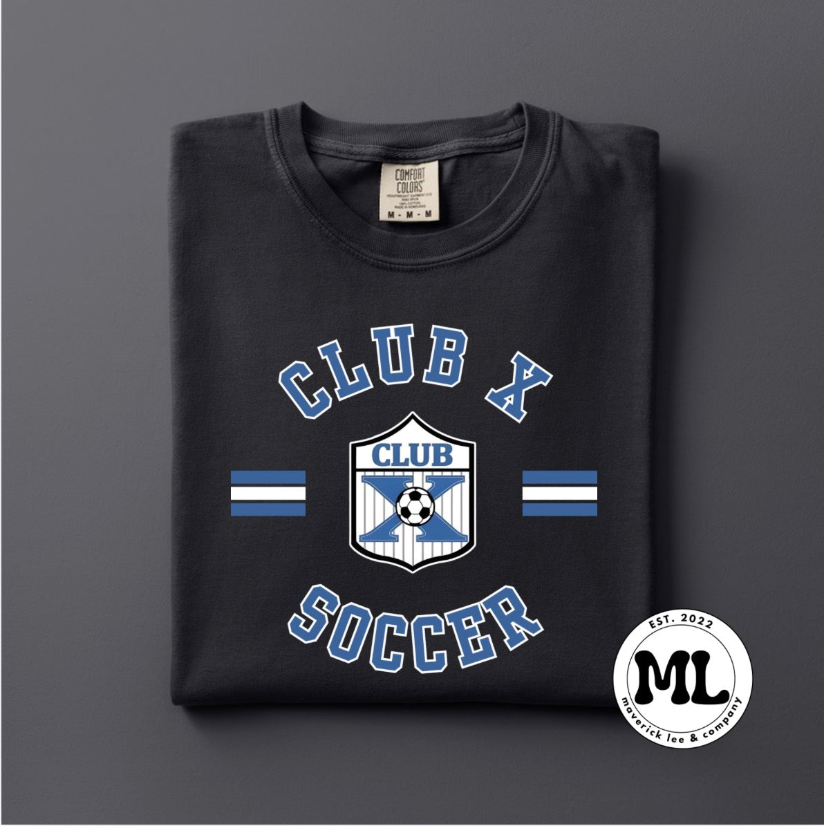 Club X varsity unisex blue