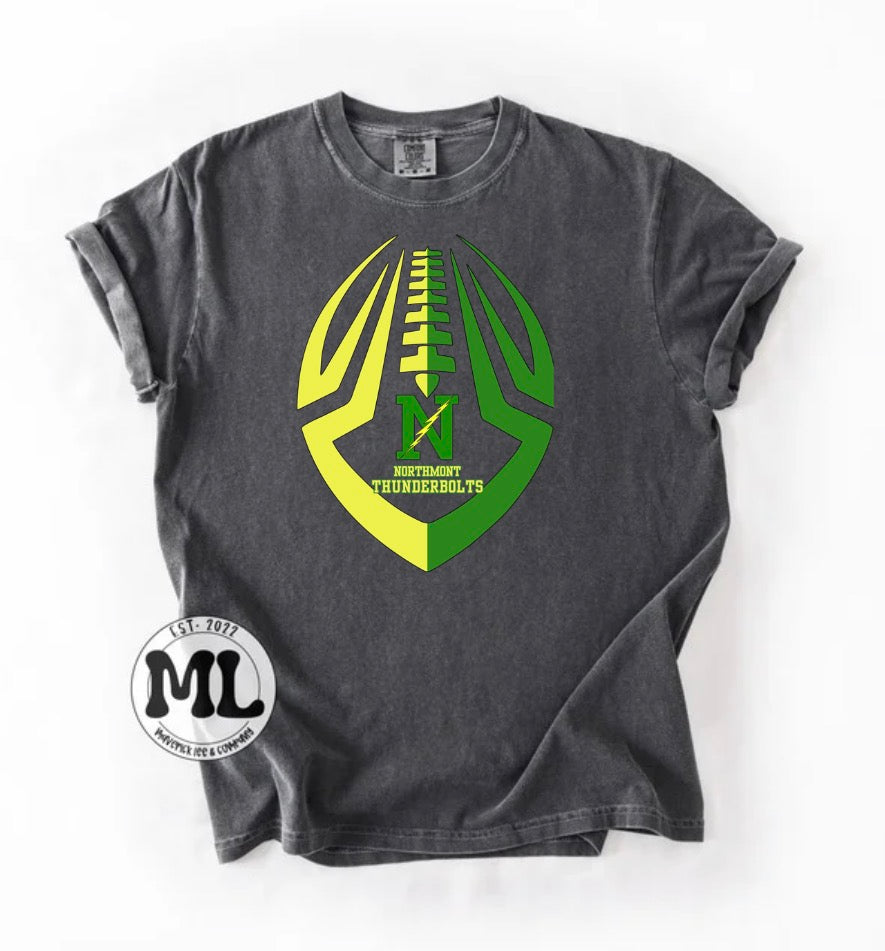 Northmont thunderbolts football outline