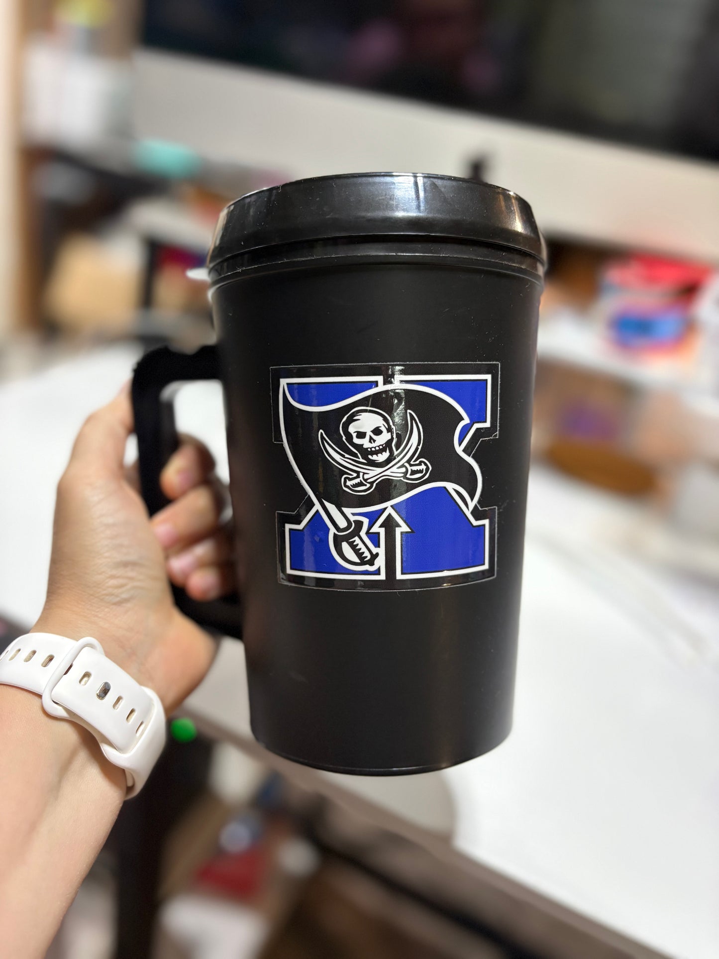 Xenia - 24oz hip sipega trucker mug - in stock