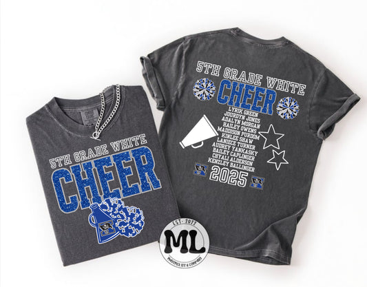 5th Grade White Cheer - Wee Bucs