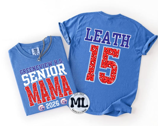 Senior mom cheetah custom
