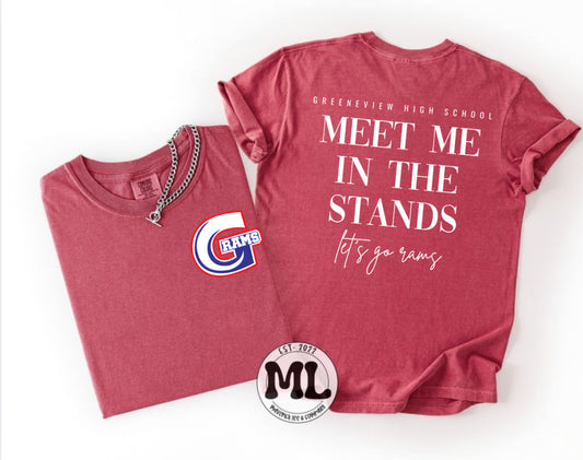 Meet me in the stand front and back